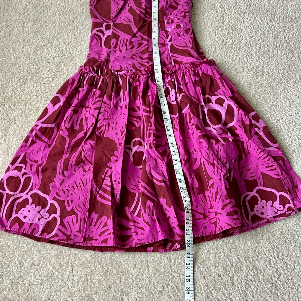 ANTHROPOLOGIE MARIMEKKO Floral Ruffled Drop Waist Strapless Dress—SZ. 4